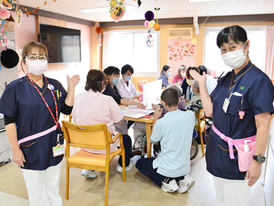 日扇会第一病院の介護医療院 デイルーム