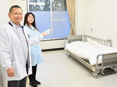 篠﨑病院の病室