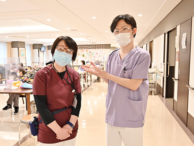 リハビリケア船橋の入所フロア