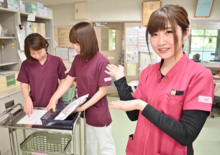 日本平病院のスタッフステーション