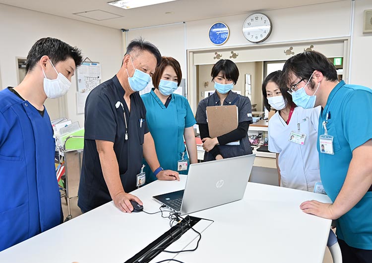 一宮温泉病院のスタッフステーション