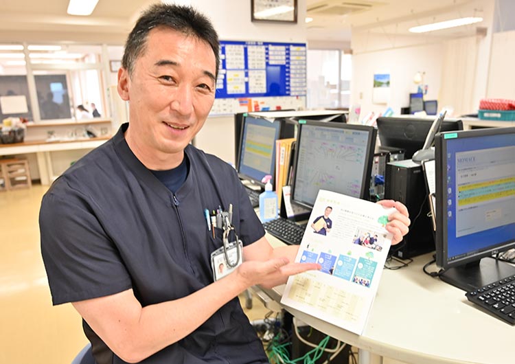 桜ヶ丘記念病院のナースステーション