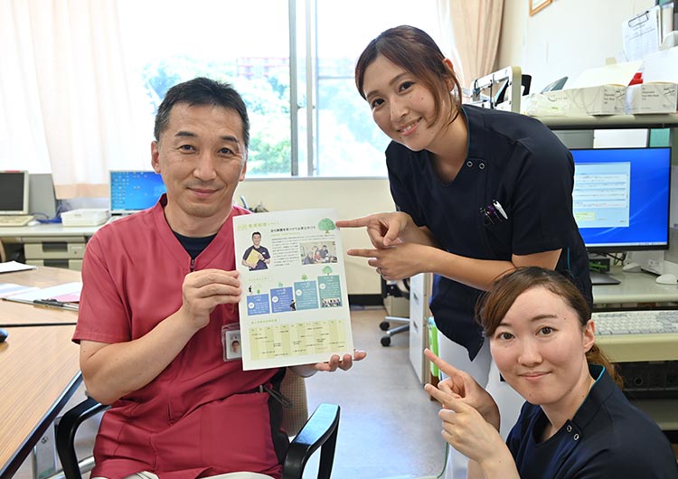 桜ヶ丘記念病院のナースステーション