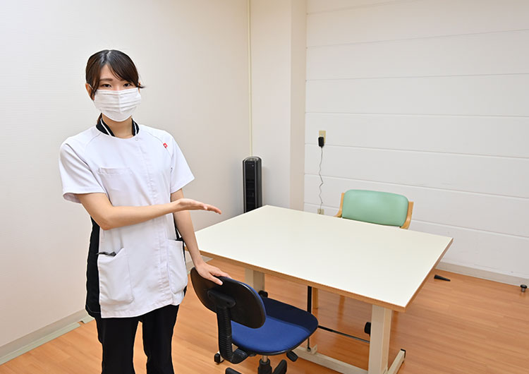 朝倉病院の言語聴覚室