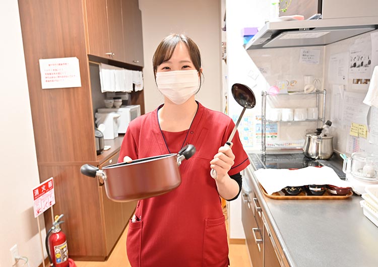 茂庭台あおばの杜のユニットフロアのキッチン