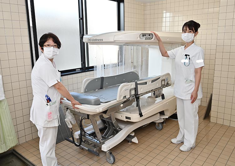 竹の塚脳神経リハビリテーション病院の浴室
