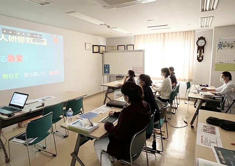 町田慶泉病院の入職時研修の様子