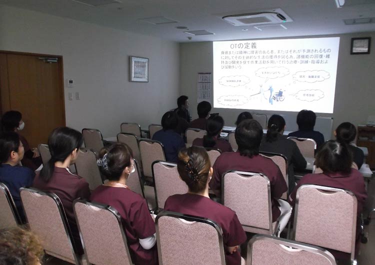 日本平病院の院内研修の様子