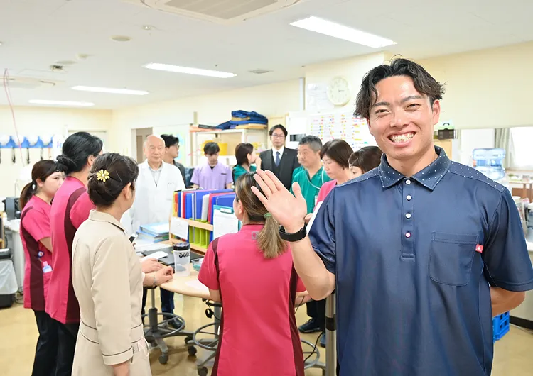 リハビリケア湘南かまくらの入所フロア スタッフステーション