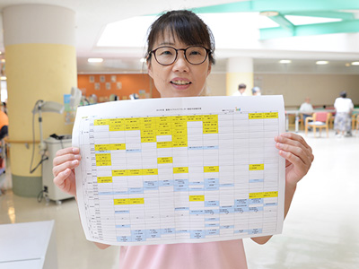 葛飾ロイヤルケアセンターの廊下