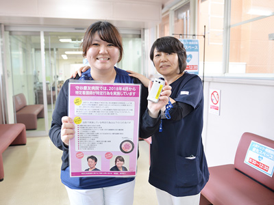 守谷慶友病院の廊下