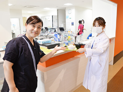 武蔵嵐山病院のスタッフステーション