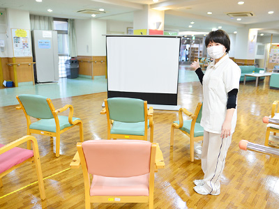お花茶屋ロイヤルケアセンターの通所フロア