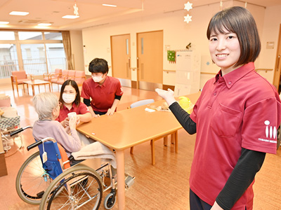 草加ロイヤルケアセンターのユニット型フロア