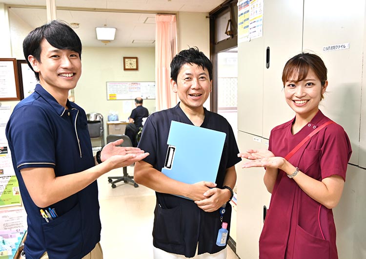桜ヶ丘記念病院のナースステーション