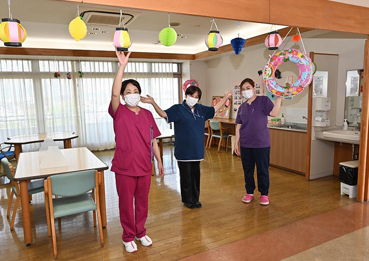 新川中央病院の介護医療院 デイルーム