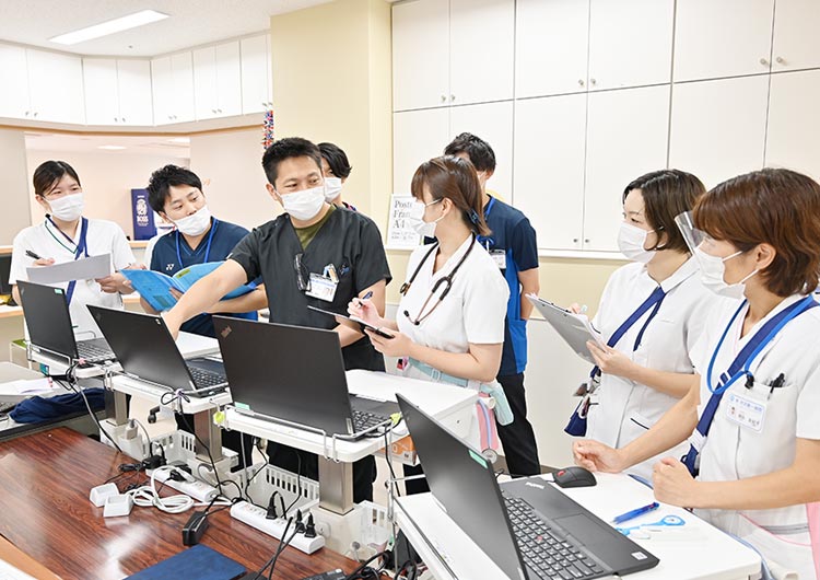 所沢第一病院のスタッフステーション