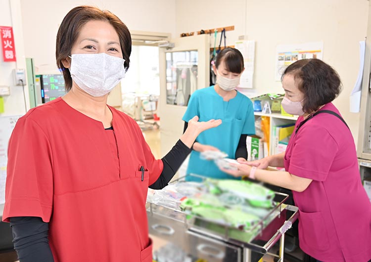 犬山駅西病院のスタッフステーション