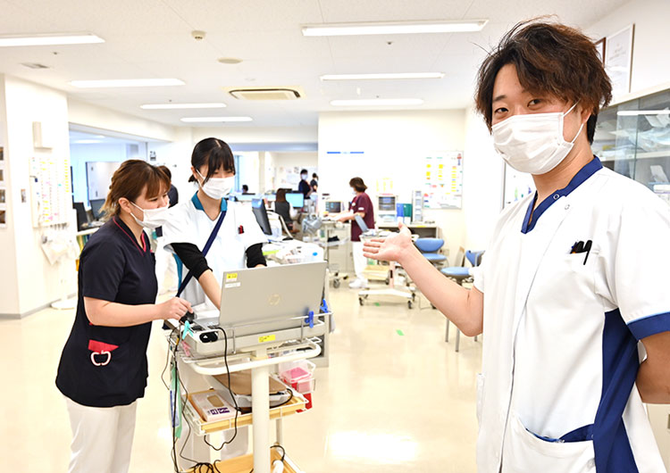 東埼玉総合病院の廊下
