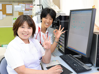 十全病院のナースステーション