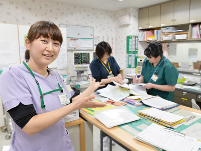 たま日吉台病院のナースステーション