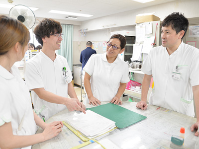 苑田第一病院のナースステーション
