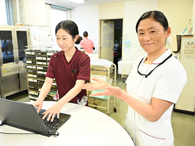 南台病院のナースステーション