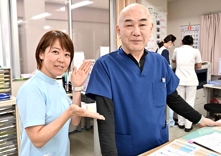鎌倉リハビリテーション聖テレジア病院のスタッフステーション