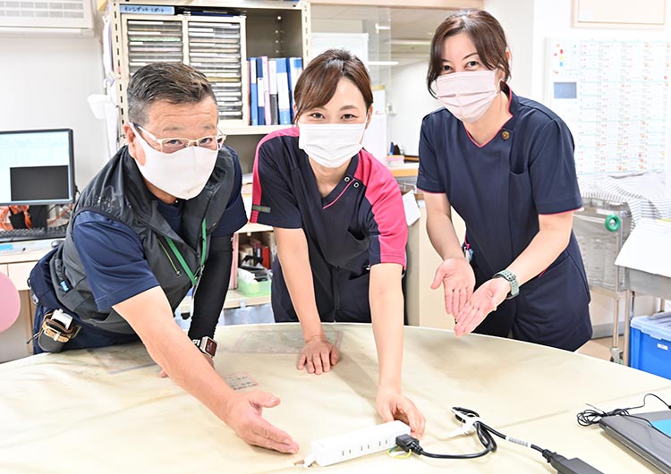 熊本循環器科病院のスタッフステーション