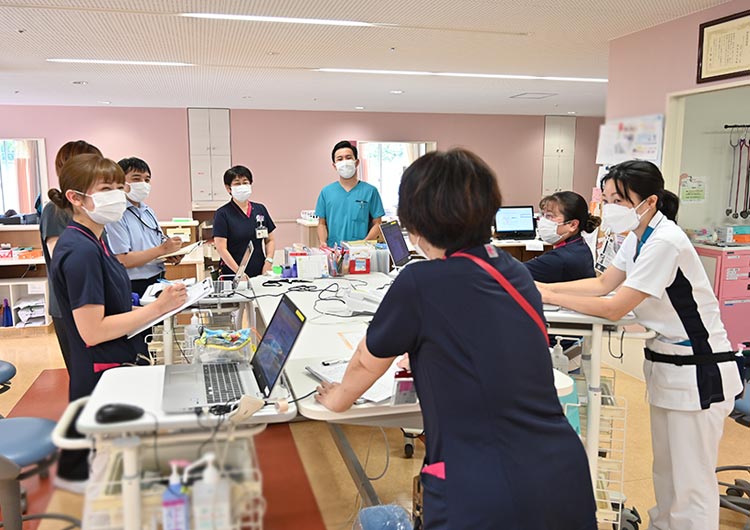 下田メディカルセンターの回復期リハビリテーション病棟 スタッフステーション