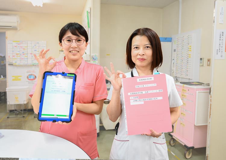 南台病院のナースステーション