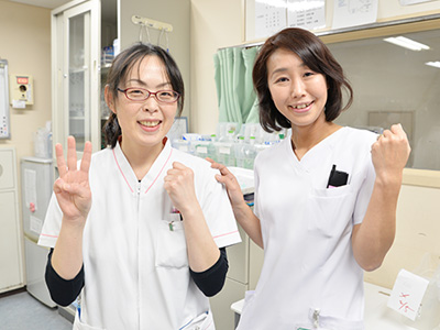 葛飾橋病院の3F女性専門病棟ナースステーション