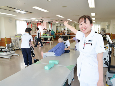 竹の塚脳神経リハビリテーション病院のリハビリテーション室
