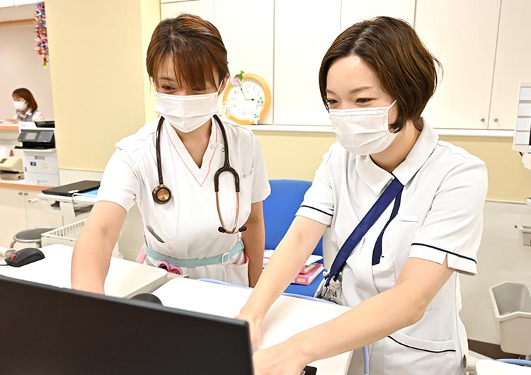 所沢第一病院のスタッフステーション
