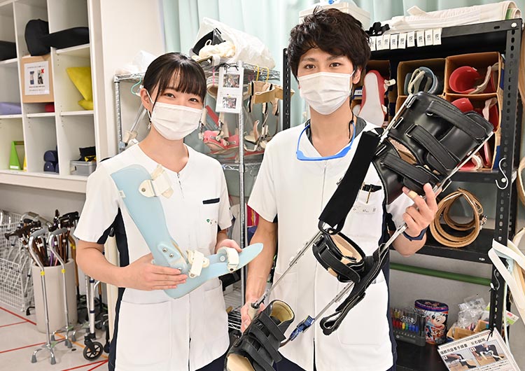 花はたリハビリテーション病院の装具スペース