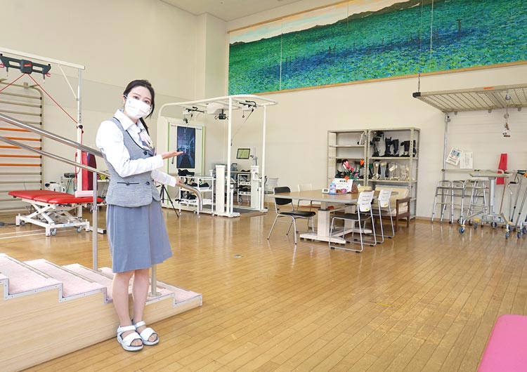 赤穂中央病院のリハビリ室