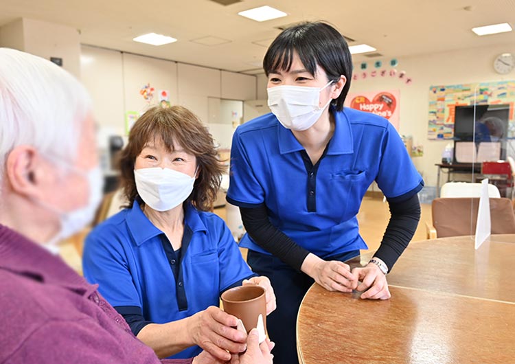 恵和園のデイサービス 作業活動室