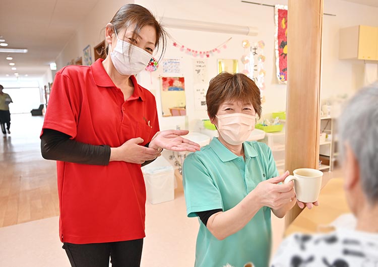 夢眠だいあんのショートステイの食堂