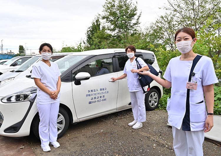 夢眠ホスピタルさいたま(旧称・至誠堂 冨田病院)の駐車場