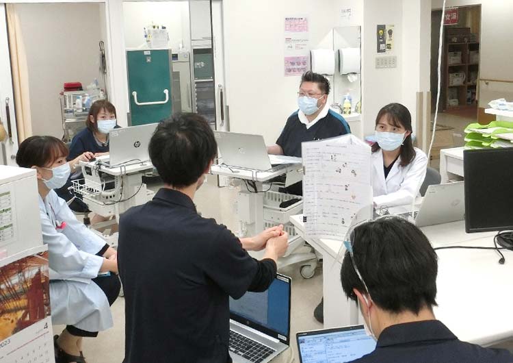 戸田中央リハビリテーション病院のスタッフステーション
