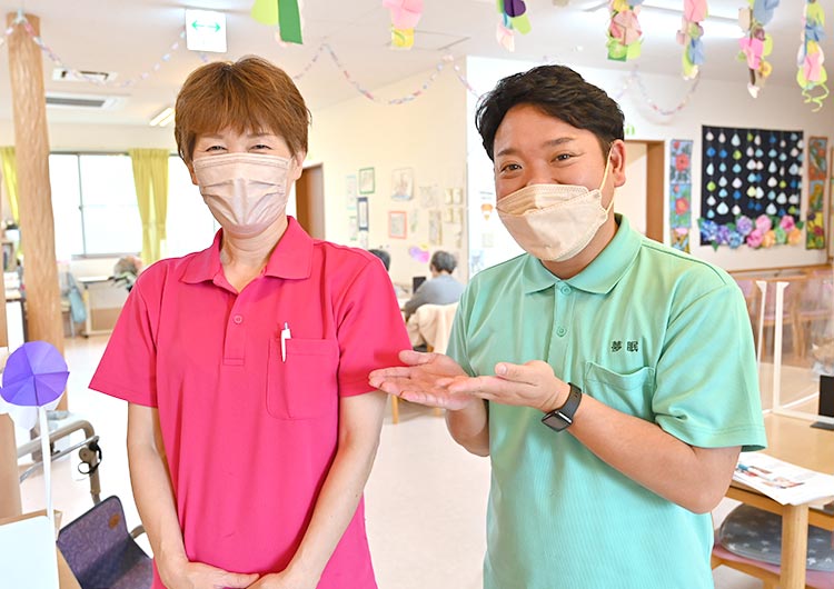 夢眠だいあんのショートステイ 食堂・機能訓練室
