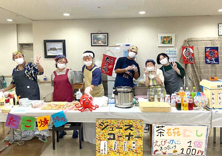 ひぐらしの里の縁日のイベントの様子