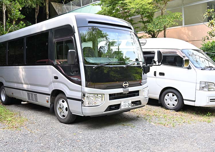 日本平病院の駐車場