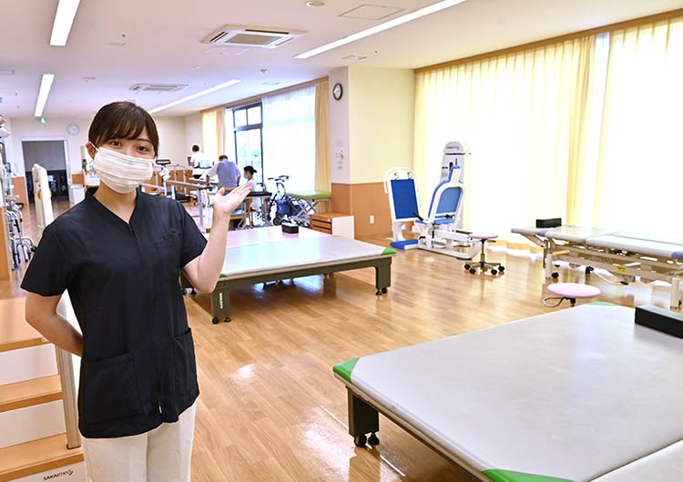 武蔵嵐山病院のリハビリテーション室