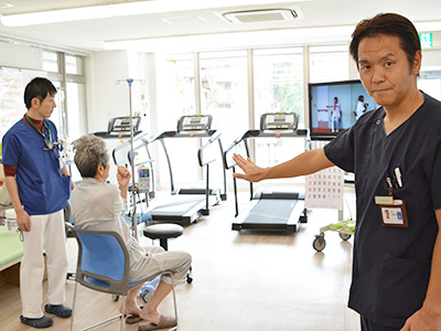 綾瀬循環器病院の心臓リハビリテーション室