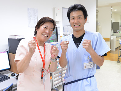 町田慶泉病院のナースステーション