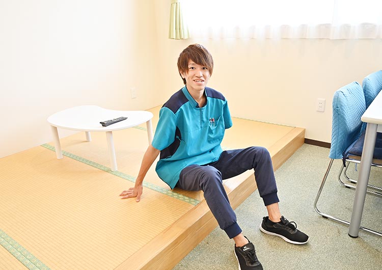 くめがわ翔裕園の職員用の休憩室