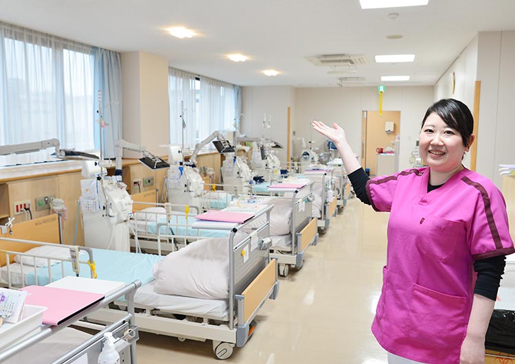 南町田病院の透析室