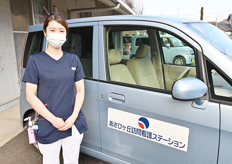 旭ヶ丘病院の駐車場