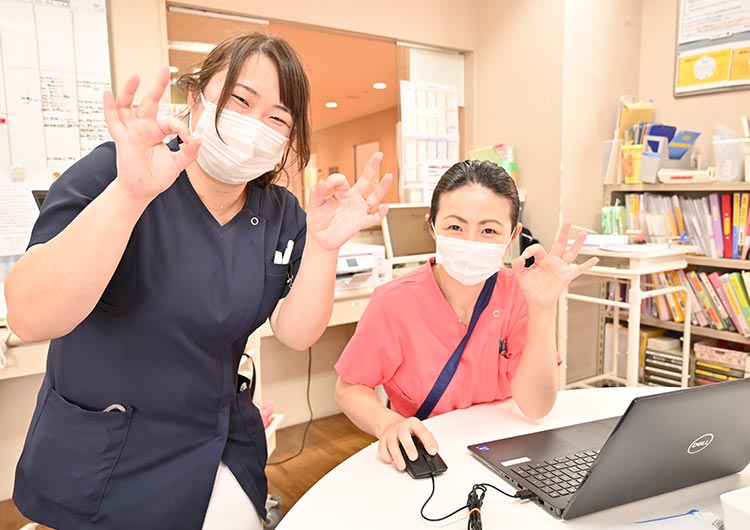 梅田病院のスタッフステーション